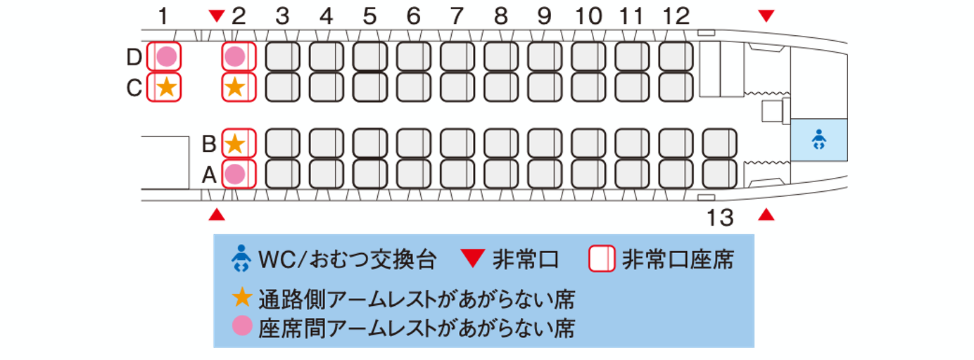 ATR 42-600 座席表