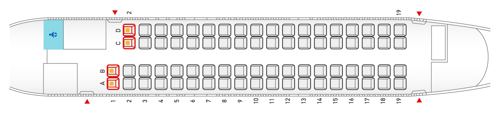 DHC-8-400 座席表