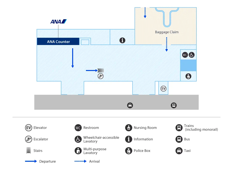 GotoFukue Airport Map 1F