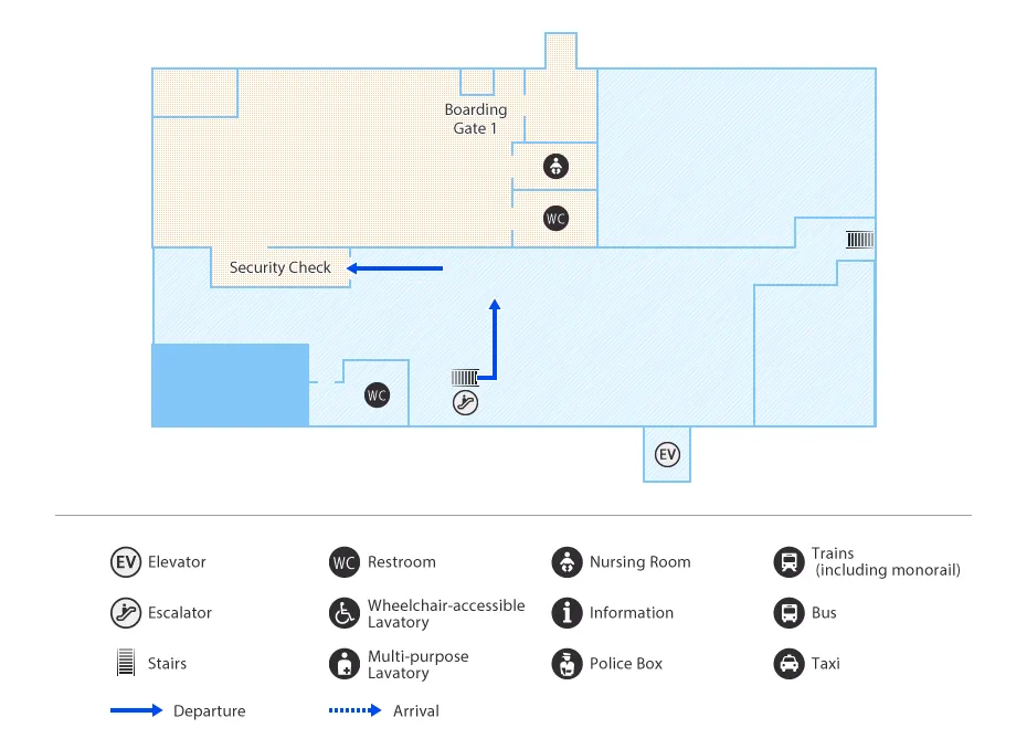 GotoFukue Airport Map 2F