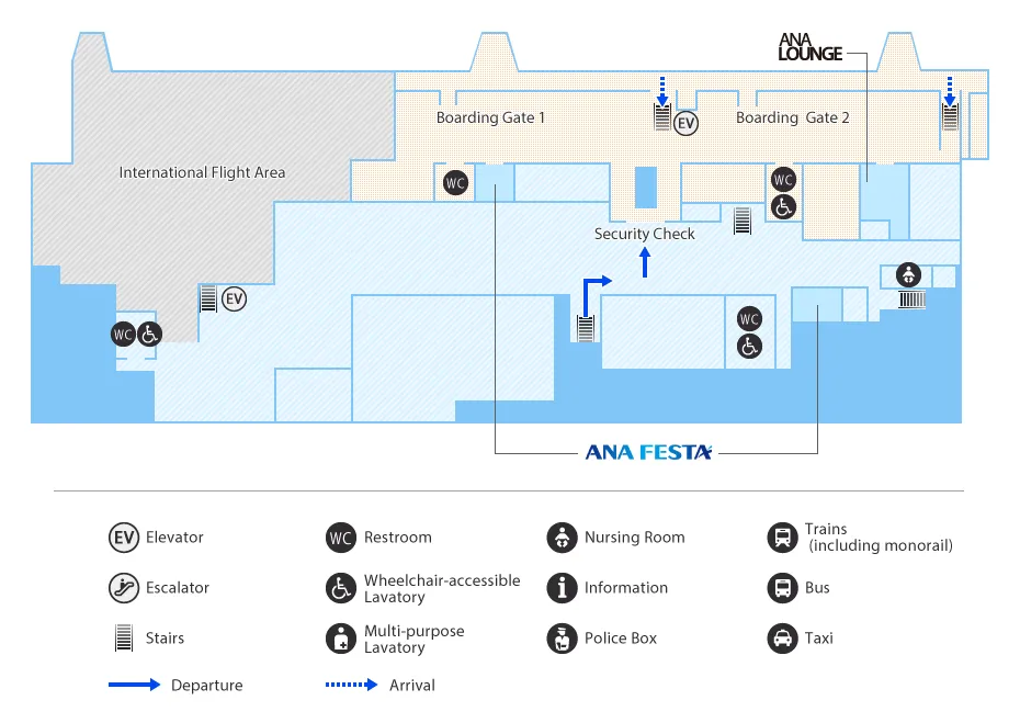 Komatsu Airport Map 2F