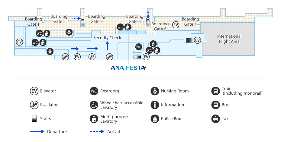 Nagasaki Airport Map 2F