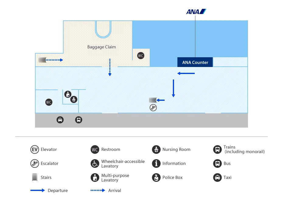 Tsushima Airport Map 1F