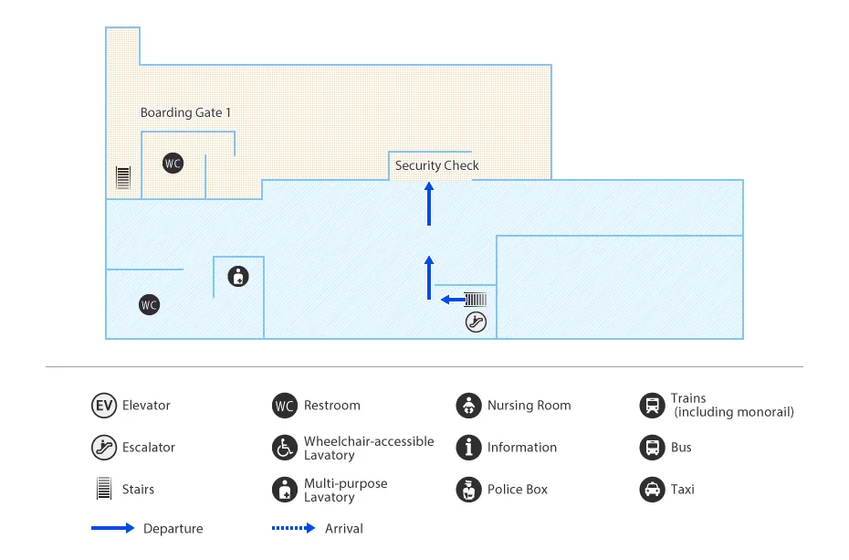 Tsushima Airport Map 2F