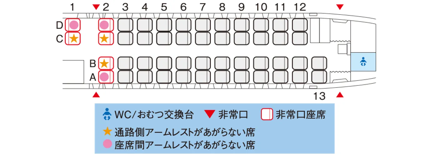 cabin layout of the ATR 42-600